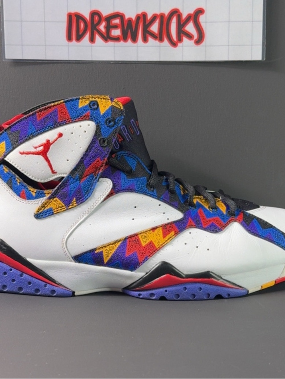 NIKE AIR JORDAN 7 RETRO SWEATER SIZE 14 SNEAKERS 304775 142